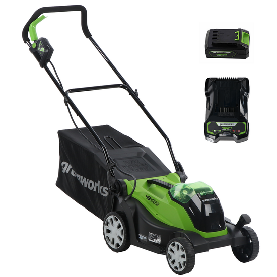 Greenworks G48LM36K2 - Cortac&eacute;sped de bater&iacute;a - 48V/2Ah - Corte 36 cm