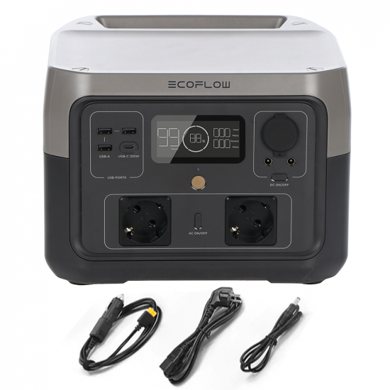 EcoFlow River 2 MAX - Bater&iacute;a Estaci&oacute;n de energ&iacute;a Port&aacute;til - 500W - 512Wh/25.6V