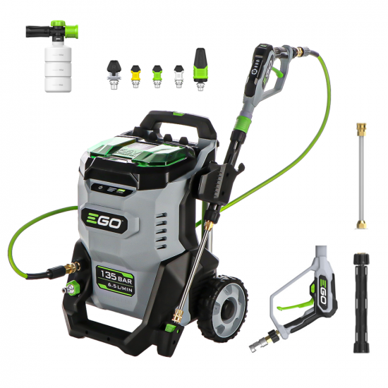 EGO HPW2000E - Hidrolimpiadora de batería - 180 bar - 6.5 l/min - 56V - BATERÍA Y CARGADOR NO ESTÁN INCLUIDOS