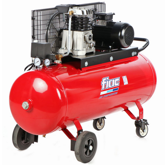 FIAC AB 150/348- Compresor de aire el&eacute;ctrico trif&aacute;sico de correa - Motor 3 HP - 150 L