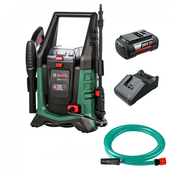 BOSCH UniversalAquatak 36V-100 - Hidrolimpiadora de bater&iacute;a - 67 bar + Manguera autocebante - 36V 4Ah