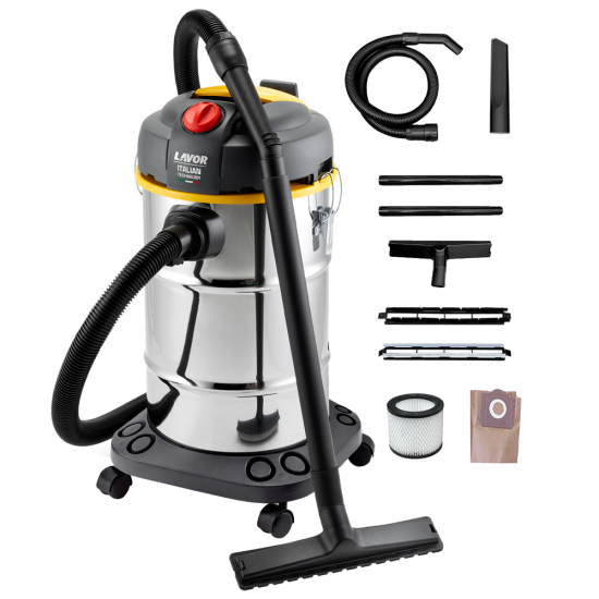 Lavor WTP 30 X - Aspirador de polvo y l&iacute;quidos - bid&oacute;n 30 l - 1600 W