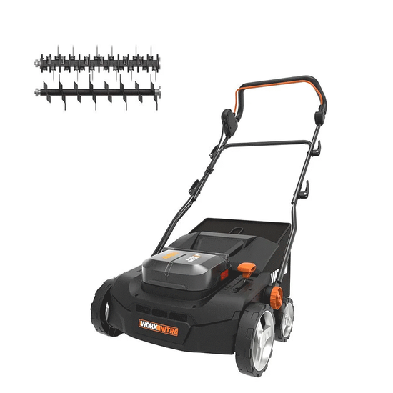 Worx Nitro WG855E.9 - Escarificador de bater&iacute;a - 40V - BATER&Iacute;A Y CARGADOR NO INCLUIDOS