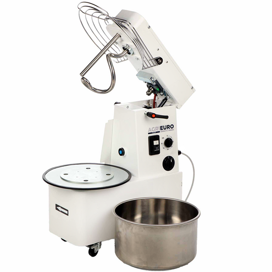 Mixer 1500 H2O Deluxe - Amasadora de espiral abatible de alta hidrataci&oacute;n - 12Kg trif&aacute;sica 2 velocidades