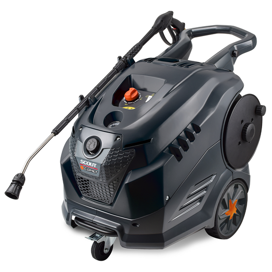 Comet New Scout 150 Extra - Hidrolimpiadora de agua caliente profesional - 150 bar máx - 540 l/h