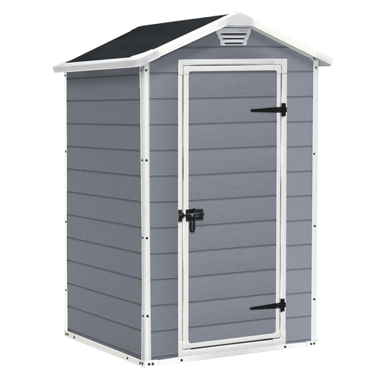 Keter Manor gris - Caseta de jard&iacute;n para herramientas - 129x103x196 cm