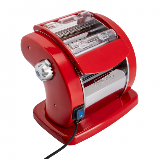 Imperia PastaPresto Classica Rojo - M&aacute;quina el&eacute;ctrica de hacer pasta INOX