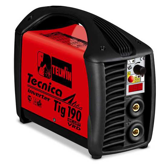 Telwin Tecnica Tig 190 DC - Soldadora Inverter (MMA,TIG LIFT), corriente continua (DC)