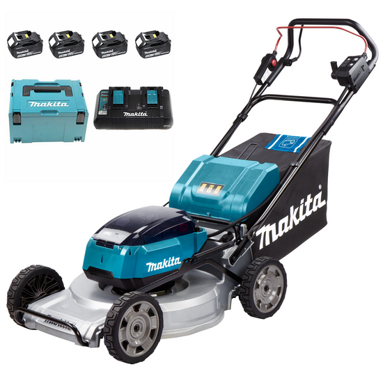 Makita DLM533 - Cortac&eacute;sped de bater&iacute;a autopropulsado - 4x18V/5Ah - Corte de 53 cm