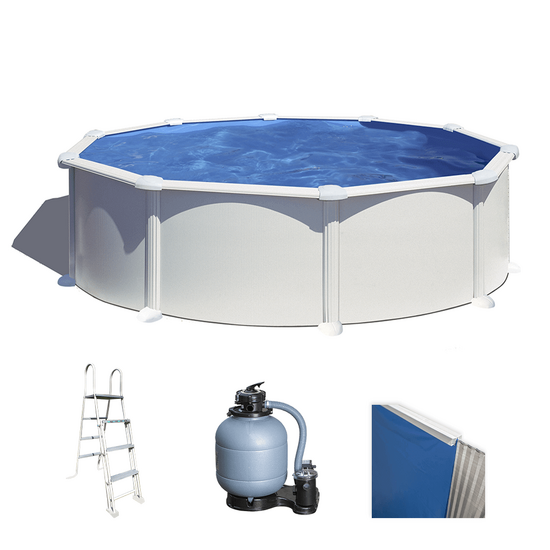 Gre Atlantis Redonda &Oslash;460 x 132cm - Piscina desmontable de acero