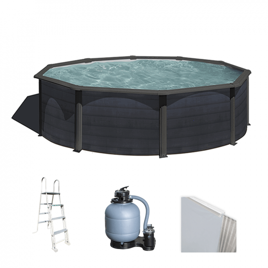 Gre Kea Redonda &Oslash;460 x 120 cm - Piscina desmontable de acero