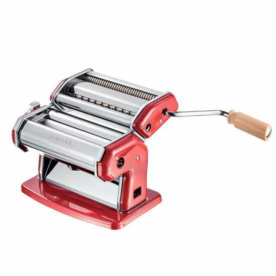 Imperia iPasta T.2/6,5 mm Roja - M&aacute;quina de hacer pasta manual INOX