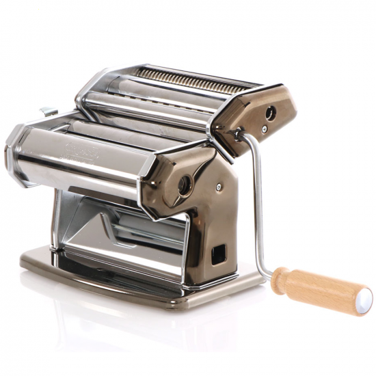 Imperia iPasta T.6,5/12 mm Rugosa Negra - M&aacute;quina de hacer pasta manual INOX