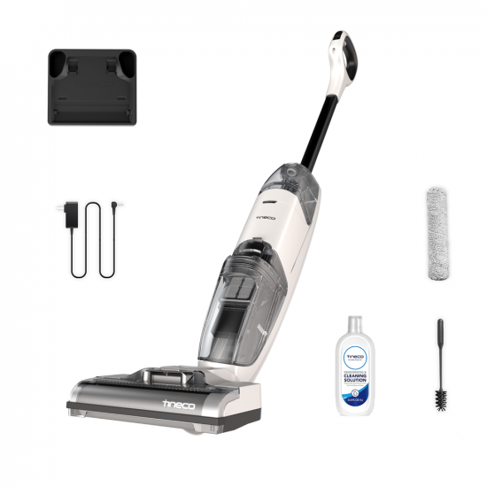 Tineco iFloor 2 Plus - Fregadora de bater&iacute;a 3 en 1: lava, seca y aspira