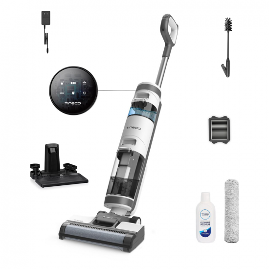 Tineco iFloor 3 Plus - Fregadora de bater&iacute;a 3 en 1 lava, seca y aspira