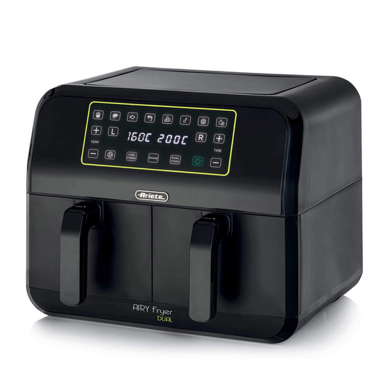 Ariete 4623 Airy Fryer Dual - Freidora de aire digital recipiente doble