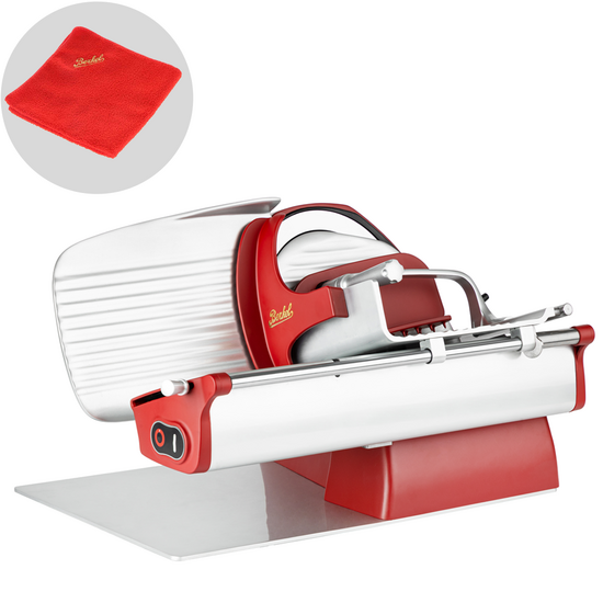 Berkel Home Line Plus 200 Rojo Mate - Cortadora de fiambre con cuchilla de 195 mm