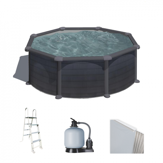 Gre Granada Redonda &Oslash;350 x 132 cm - Piscina desmontable de acero