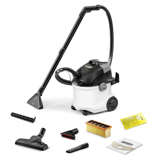 Karcher SE 5 - Lavamoquetas - aspirador de l&iacute;quidos con bid&oacute;n agua limpia y sucia 4 lt - 1000 W