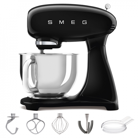 Smeg Full Color Negro - Amasadora Planetaria - Cuba de acero inoxidable de 4,8 litros