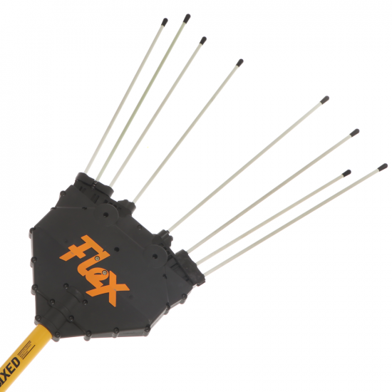 Oliviero Flex PPF Fijo - Vareador de aceitunas con bater&iacute;a de litio - P&eacute;rtiga de aluminio fija 240 cm