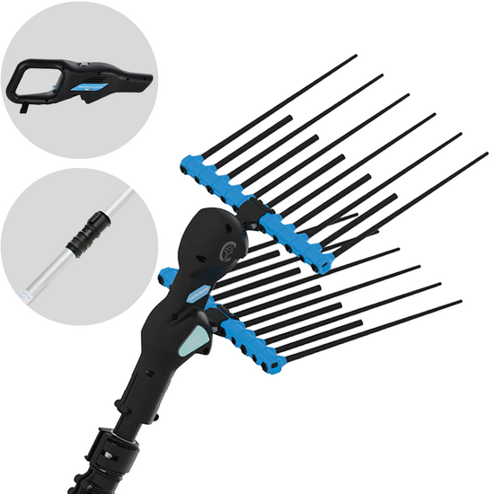 Campagnola Alice STAR ECO Plug-in - Pértiga de aluminio - 245 - 330 cm - Vareador de aceitunas eléctrico