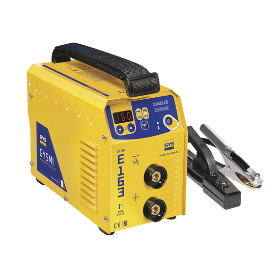 GYS Gysmi E163 - Soldadora Inverter (MMA, TIG Lift) - Corriente continua (DC) - Malet&iacute;n