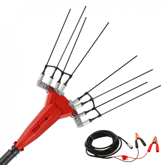 GeoTech Picker 550 EVO - Vareador el&eacute;ctrico de bater&iacute;a - 180W - P&eacute;rtiga 230-310 cm