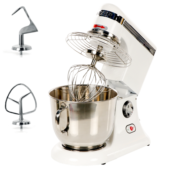 Prismafood iLine MZPL007 - Amasadora planetaria de velocidad variable - Cuba de acero inoxidable 7L