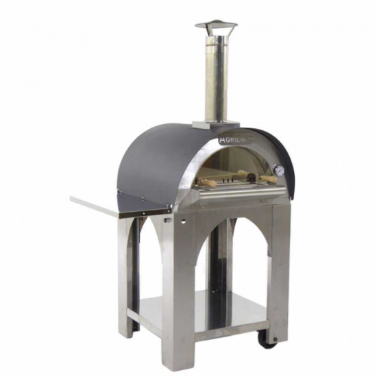 Horno de le&ntilde;a para pizza de exterior Cibus INOX - 2 pizzas