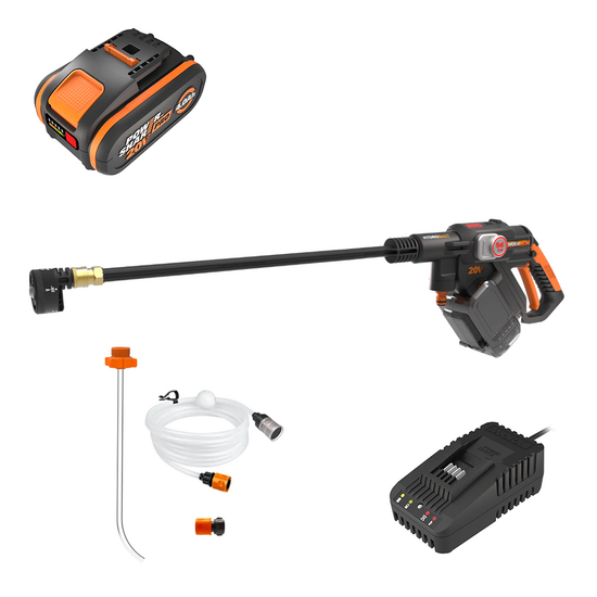 Worx Nitro HydroShot WG633E - Pistola hidrolimpiadora de bater&iacute;a - 20V/4Ah