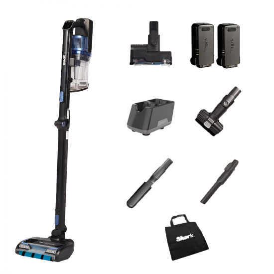 Shark Powerfins IZ320EUT - Aspiradora - Escoba de bater&iacute;a - Con Pet kit - 2x bater&iacute;as de 21.6V