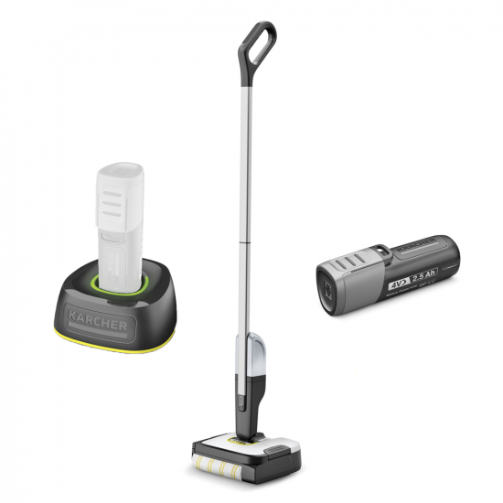 Karcher FC 2-4 - Fregadora de bater&iacute;a 3 en 1 lava, seca y aspira
