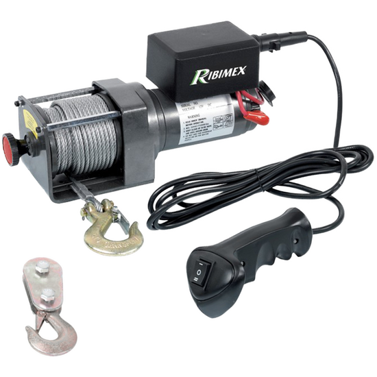 Ribimex PE12V/2500 - Cabrestante el&eacute;ctrico de bater&iacute;a 12V - 3 HP