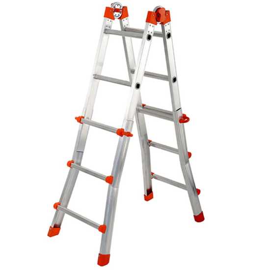 Gierre Peppina AL010DS - 2x6 pelda&ntilde;os, 2,71 m - Escalera telesc&oacute;pica de aluminio