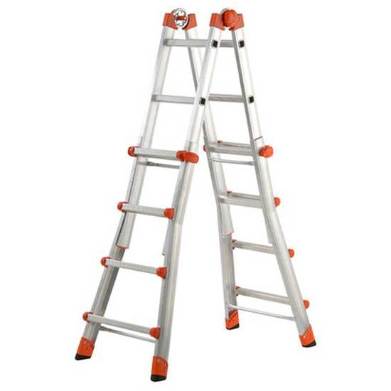 Gierre Peppina AL020DS - 2x8 pelda&ntilde;os, 4,70 m - Escalera telesc&oacute;pica de aluminio