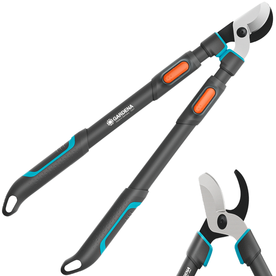 Gardena TeleCut Pro L - Cortarramas Bypass Telesc&oacute;pico - Longitud 65/90 cm