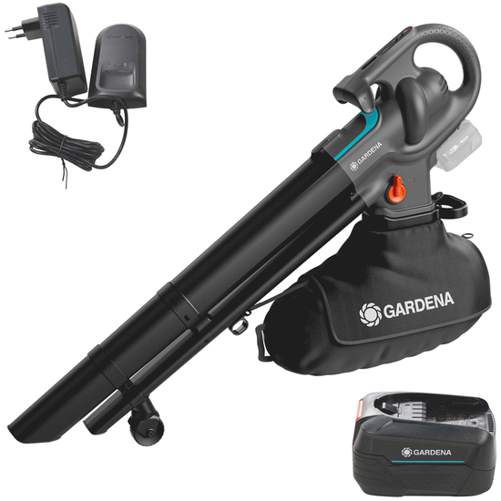 Gardena PowerJet Collect 18 P4A - Soplador Aspirador de bater&iacute;a - 18V 4Ah
