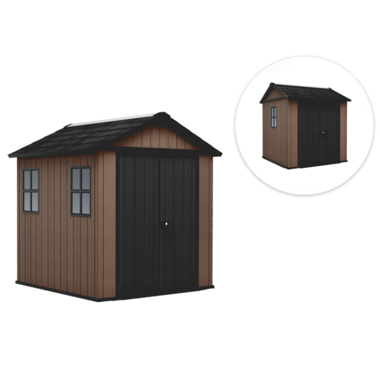 Keter Newton plus 757/775 - Caseta de jard&iacute;n - Con ventanas - 230x223.8x246 cm