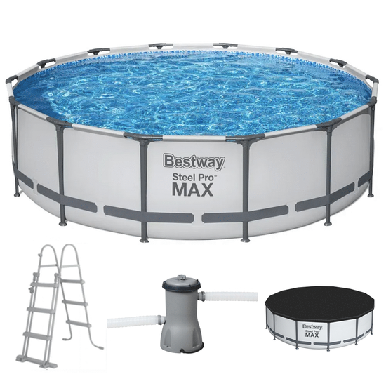 Bestway Steel Pro Max 56950 - Ø427x107 cm - Piscina redonda para 7-8 personas