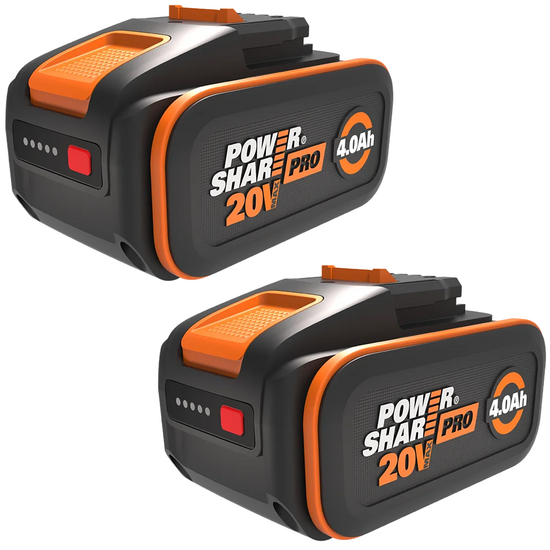 2 Bater&iacute;as de litio Pro powershare WA3644.2 20V 4Ah con indicador - Worx