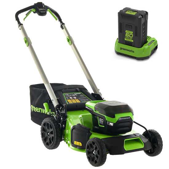 Greenworks GD60LM51SPK4 - Cortacésped autopropulsado de batería - 60V/4Ah - Corte 51 cm