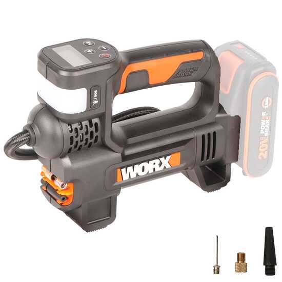 Worx WX092.9 - Compresor el&eacute;ctrico de bater&iacute;a - BATER&Iacute;A Y CARGADOR NO EST&Aacute;N INCLUIDOS