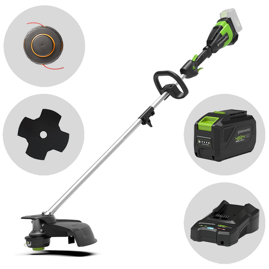 Greenworks GD48BCK4 - Desbrozadora de batería - 48V - 4Ah