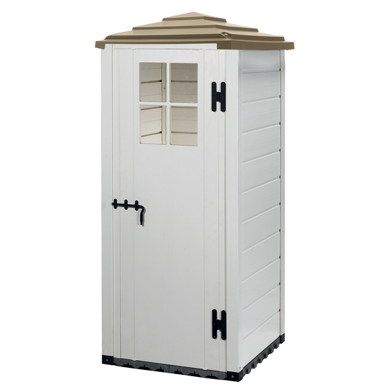 Garofalo Tuscany Evo 80 Pagoda - Caseta de jard&iacute;n para herramientas - Con ventana - 82.5x82.5x198 cm