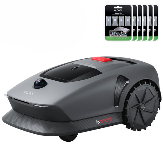 MOVA 600 - Robot cortac&eacute;sped - Sin instalaci&oacute;n - Con Kit 81 cuchillas de repuesto
