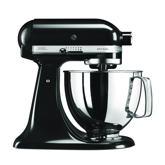 KitchenAid Artisan 5KSM125-EOB Negro &Oacute;nix - Amasadora con cabeza inclinable