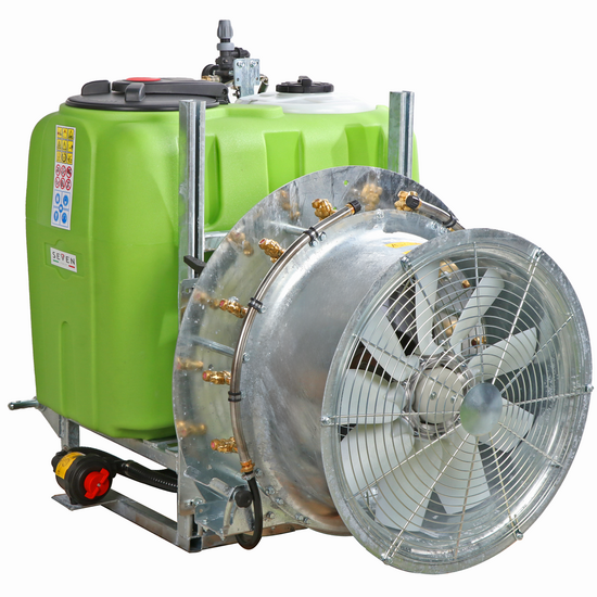 Seven Italy 200 - Atomizador con enganche para tractor para pulverización - Capacidad 200 L - Bomba APS 51