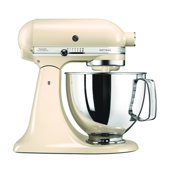 KitchenAid Artisan 5KSM125-EAC Crema - Amasadora con cabeza inclinable