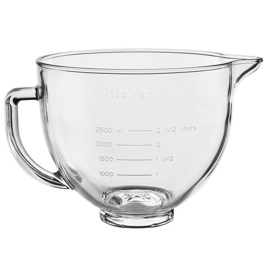 KitchenAid 5KSM5GB - Cuba de cristal de 4,7 L